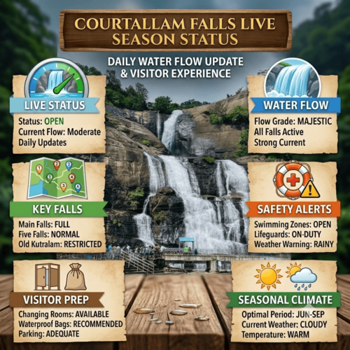 Courtallam Falls Live Today Season Status With Water Flow 2026 ...